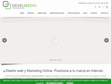 Tablet Screenshot of develmedia.es